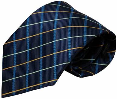 Blauwe zijden stropdas Ilsi 01