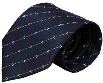 Blauwe zijden stropdas Iseo 01