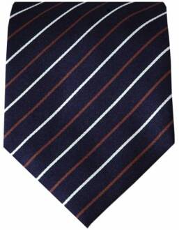 Blauwe zijden stropdas M15