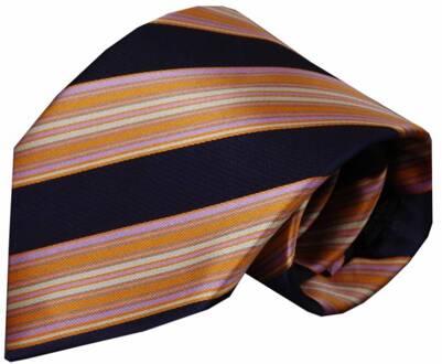 Blauwe zijden stropdas Malfa 01