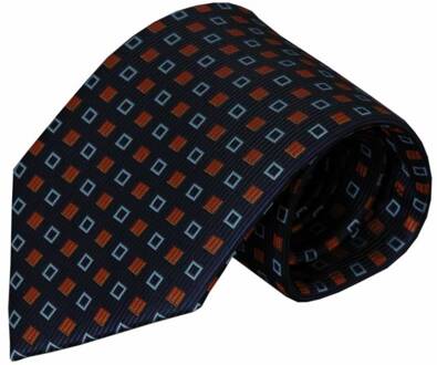 Blauwe zijden stropdas Odalengo 01