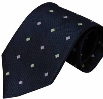 Blauwe zijden stropdas Ragusa 01