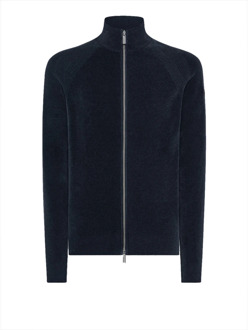 Blauwe Zip Sweater voor Heren RRD , Blue , Heren - 2Xl,Xl,L,S