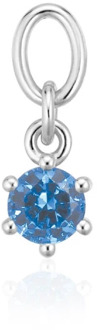 Blauwe Zirkoon Zilveren Oorbel Hanger Sif Jakobs Jewellery , Gray , Dames - ONE Size