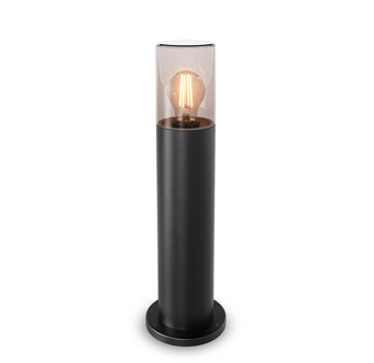 Blaze LED Sokkellamp buiten zwart - 45 cm - Padverlichting - E27 Fitting - Max. 15W - IP44 - Tuinlantaarn - Staande buitenlamp