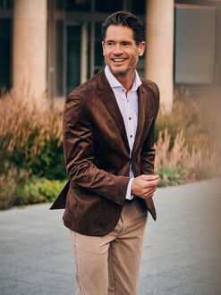 Blazer Pasetta Cognac Bruin - 48,50,52,54,56
