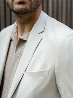 Blazer Pasetta Ecru Off-White - 48,50,52,54,56