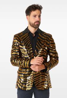 Blazer Tiger Royale Zwart/Goud Opposuits Multikleur - Print