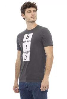 Bld T-shirt Korte Mouwen Ronde Hals Grijs