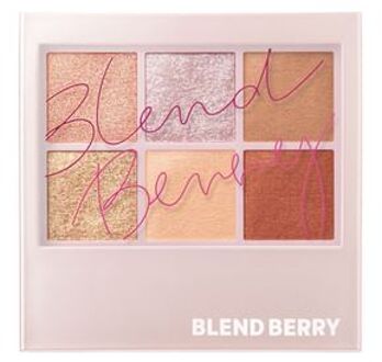 Blend Berry Aura Creation Eye Color Palette 006 Almond & Gold Brown