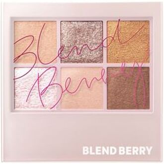 Blend Berry Aura Creation Eye Color Palette 009 Apricot & Creamy Brown
