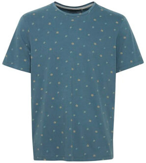 Blend T-shirt met all-over print Blauw - XL