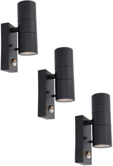 Blenda LED Wandlamp dubbelzijdig IP44 Binnen en buiten Zwart