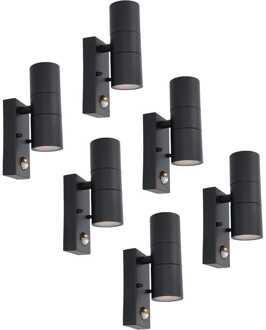 Blenda LED Wandlamp dubbelzijdig IP44 Binnen en buiten Zwart