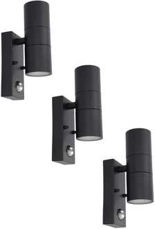 Blenda LED Wandlamp dubbelzijdig IP44 Binnen en buiten Zwart