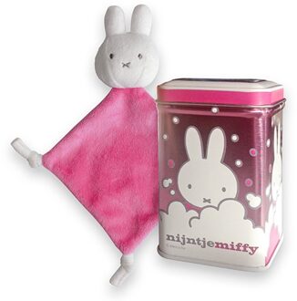 Blik Nijntje Knuffeldoek Roze