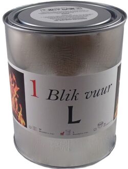 Blik vuur tuinfakkel - 11 x 13 cm - 5-8 branduren - verlichting in blik - tuinkaars