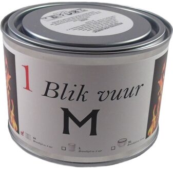 Blik vuur tuinfakkel - 11 x 7 cm - 4 branduren - verlichting in blik - tuinkaars