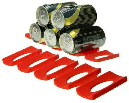 Blikjes Bier Tank Koelkast Siliconen Pads Tegel Kussen Opvouwbare Wijnfles Rode Rack Space Saver Stapelen Tool Keuken Organizer Gereedschap