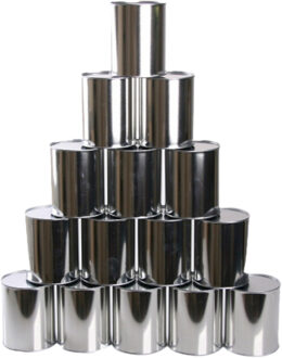 Blikken gooien spel 15 blikken Multi