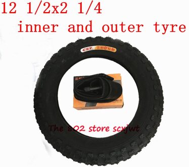 Bliksem Levering 12 1/2x2 1/4 (57-203) fiets Outer Band Binnenband 12 Inch Vouwen Auto Volwassen Buggy Tire inner en outer trye