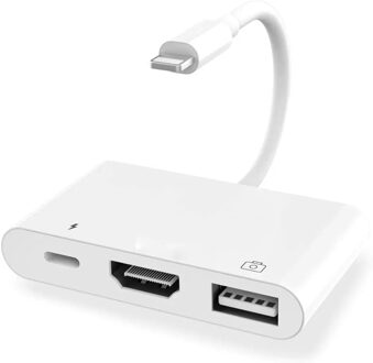 Bliksem Naar 1080P Hdmi-Compatibel Adapter Usb Sd Tf Kaartlezer Digitale Av Tv Otg Adapter Voor Iphone X Xr Xs 11Pro Max Se Ipa 3in1