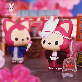 Blind Box Toys Ali Sakura Series Blind Box Guess Bag Caja Ciega Blind Bag Toys Anime Figures Pink Cute Fox Model Girl Gift Doll