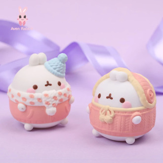 Blind Box Toys MOLANG Rabbit Blind Box Guess Bag Blind Bag Toy Anime Figures Cute Model Doll Car Desktop Ornaments Free Shipping