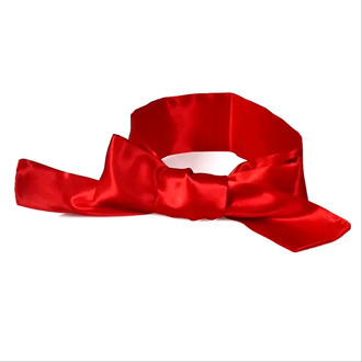 Blinddoek / Bondagedoek Satijn Rood
