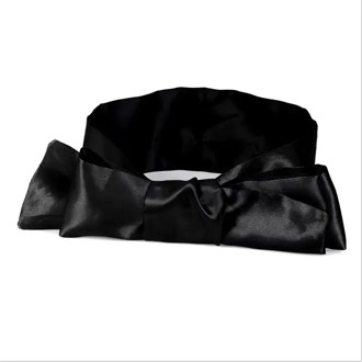 Blinddoek / Bondagedoek Satijn Zwart