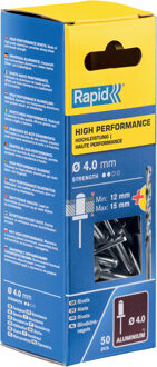 Blindklinknagels High Performance 4x18mm – 50 Stuks