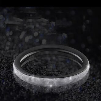 Bling Bling Diamond Rhinestones Crystal Auto Stuurhoes Pu Lederen Auto Accessoires Case Auto Styling