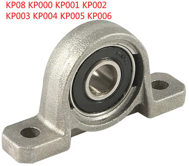 Block Bearing KP08 KP000 KP001 KP002 KP003 KP004 KP005 KP006 007 8/10/12/15/35 Bore Ball Shaft Spherical Roller Mounted Pillow