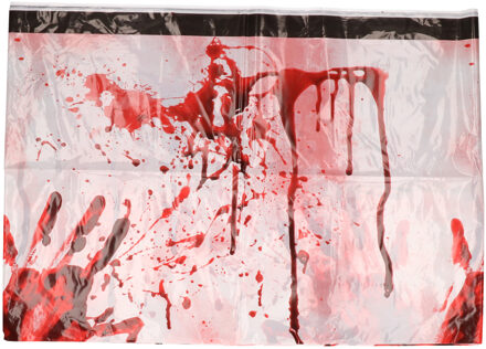 Bloederig horror tafelkleed decoratie 270 x 136 cm Multi