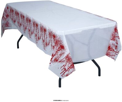 Bloederig tafelkleed Halloween 135x270cm Multikleur - Print