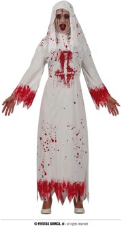 Bloederige Nonnen kostuum Halloween Multikleur - Print