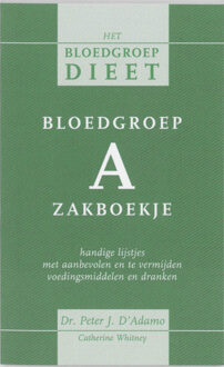 Bloedgroep A zakboekje - Boek P. D'Adamo (9032508857)