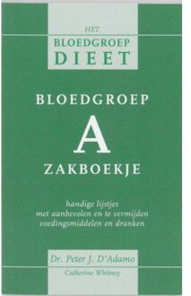 Bloedgroep A zakboekje - Boek P. D'Adamo (9032508857)