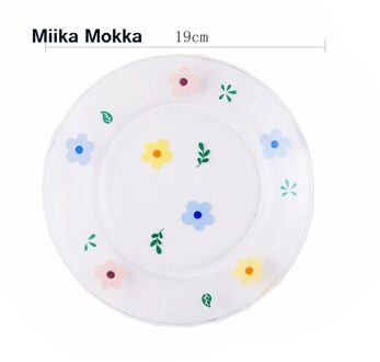 Bloem Aardbei Glas Kommen En Plaat Servies Huishoudelijke Dishs Snack Plaat Slakom Fruitschaal Melk Cup Servies Sets A bloem plate