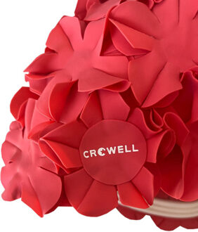 Bloem badmuts - maat One size Rood