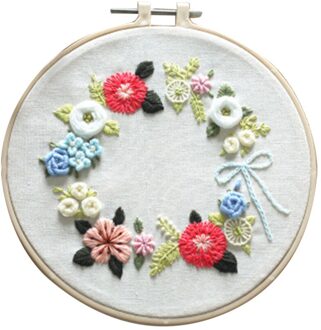 Bloem Borduurwerk Kit Diy Kruissteek Set Voor Beginners Opknoping Schilderen Decor Handgemaakte Craft Borduren Levert Bordado