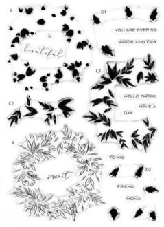 Bloem Clear Siliconen Stempel/Zegel Voor Diy Scrapbooking / Album Decoratieve Duidelijke Stempel Vellen A356 postzegel