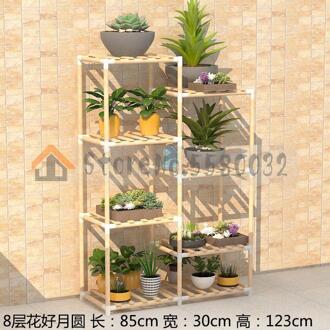 Bloem Frame Massief Houten Meerdere Verdiepingen Indoor Speciale Balkon Vlezige Kleine Bloempot Plank Woonkamer Eenvoudige Groene Houten plank VIP 3