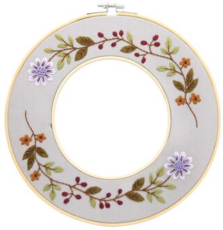 Bloem Gedrukt Patroon Borduurpakketten Voor Beginner Handwerken Kruissteek Handgemaakte Naaien Craft Muur Schilderij Home Decor 1