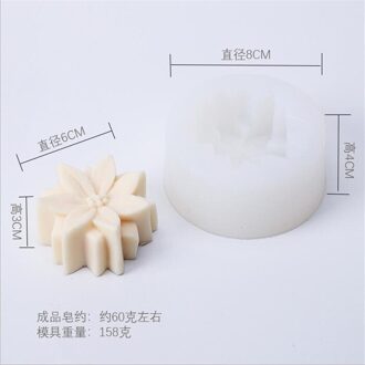 Bloem Kaars Mallen Zeep Siliconen Mal Diy Aromatherapie Gips Decorating Gereedschap Cake Bakken Moul Hars Ambachten Kaars Maken