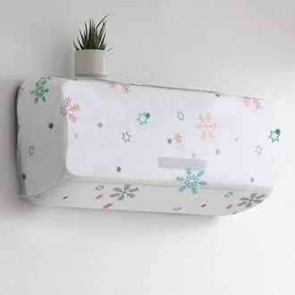 Bloem Patroon Airconditioning Cover Home Decor Airconditioner Waterdicht Reiniging Cover Wassen Anti-Dust Cleaning Cover 1Pc