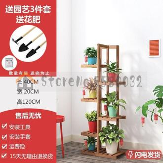 Bloem Plank Meerdere Verdiepingen Indoor Speciale Balkon Vlezige Groene Bloempot Rek Massief Houten Woonkamer Eenvoudige Vloer Rack VIP 5