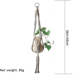 Bloem Potten Tuinieren Leveringen 1Pcs Plant Hanger Bloempot Katoenen Touw Muur Plant Houder Indoor Home Decor кашпо