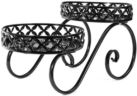 Bloem Stand Balkon Ijzer Bloem Rack Metalen Houder Tuin Patio Planken Voor Plant Bloem Pot Rack Voor Outdoor