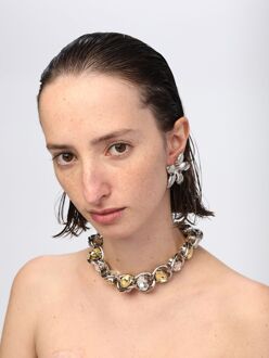 Bloem Stud Oorbellen Zilver